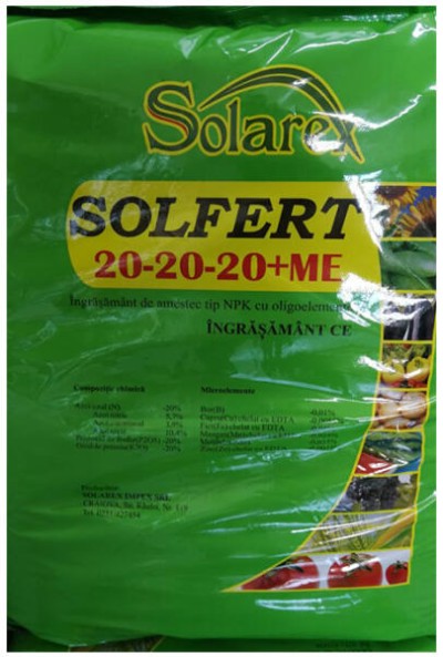 Îngrășământ foliar SOLFERT 20-20-20 + ME 20kg